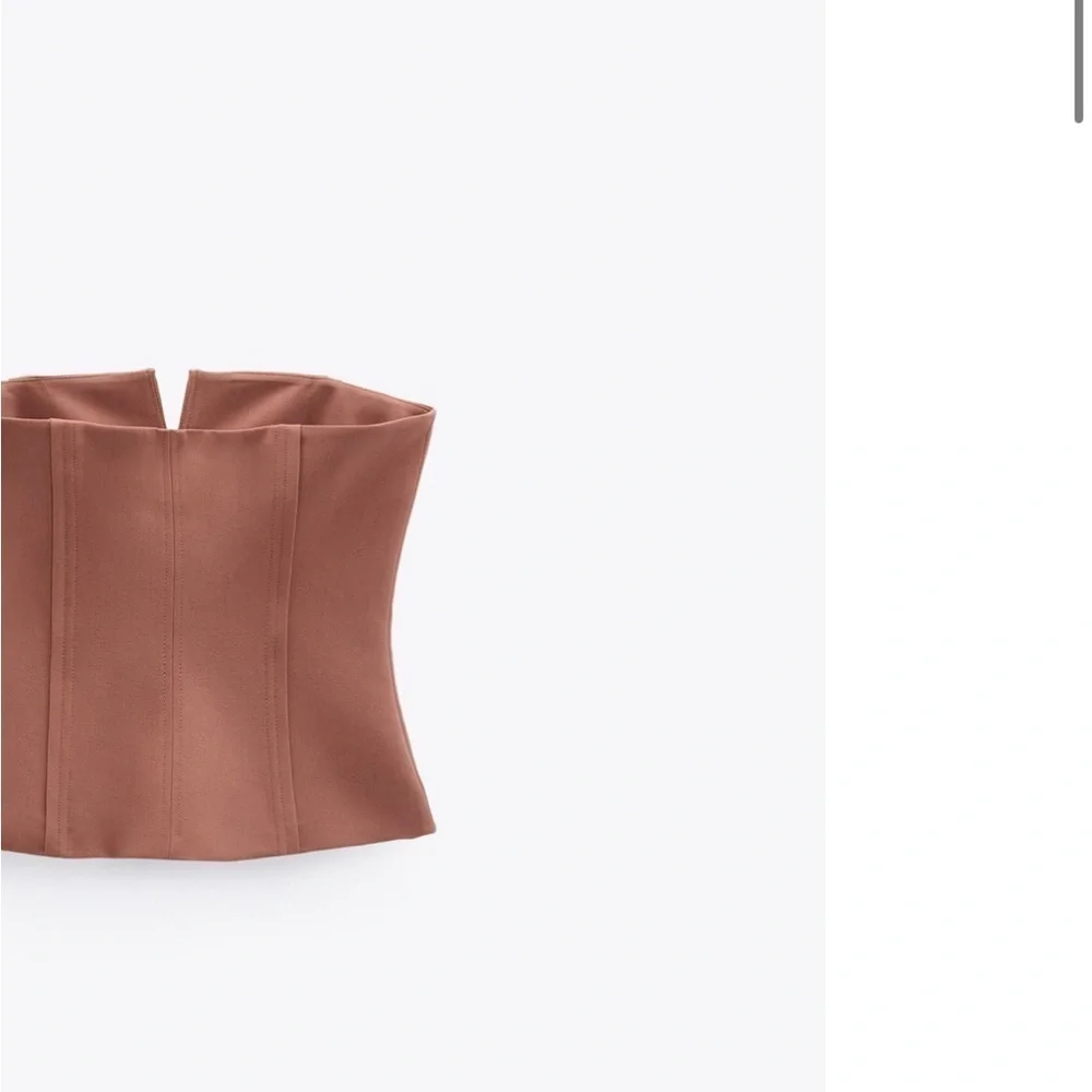 Zara seamed bustier Top size M NWT - Picture 2 of 7